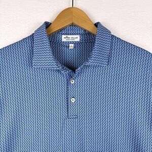 Peter Millar Summer Comfort Mens Large Dachshund Dog Performance Polo Shirt